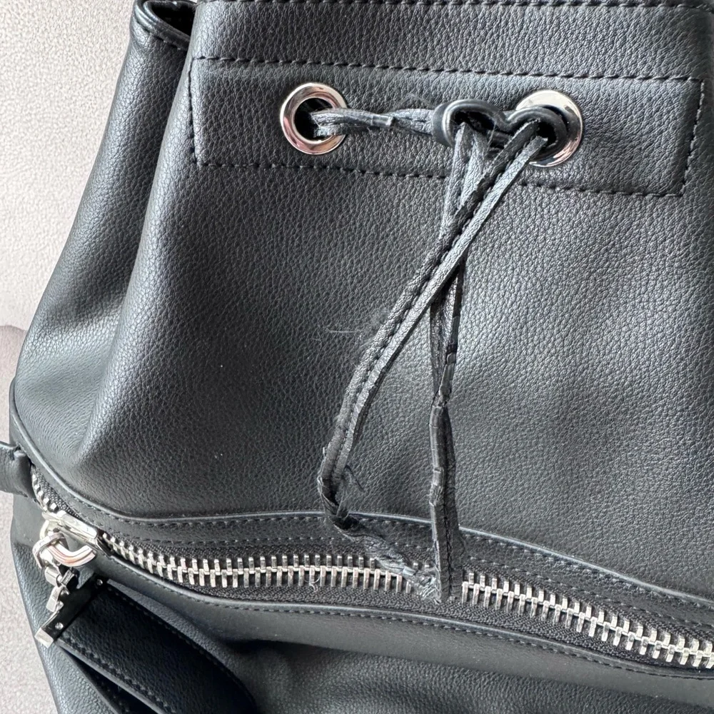 Calvin Klein Black Drawstring Backpack - Picture 2 of 4